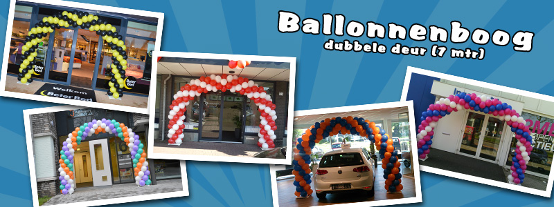 Ballonnenboog 7 meter (dubbele deur)