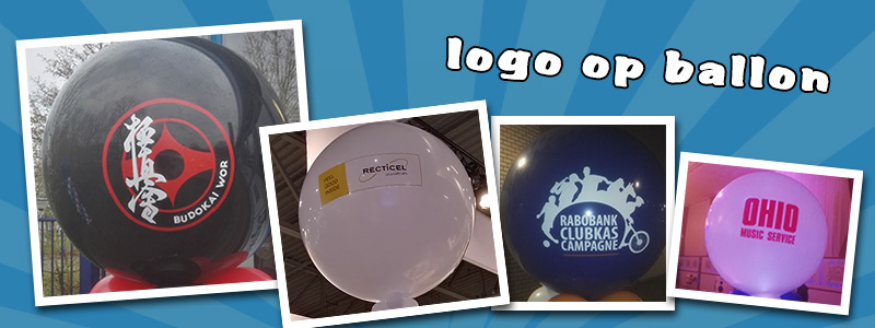 Logo op ballonnen