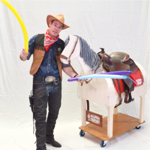 Cowboy Balloon artist