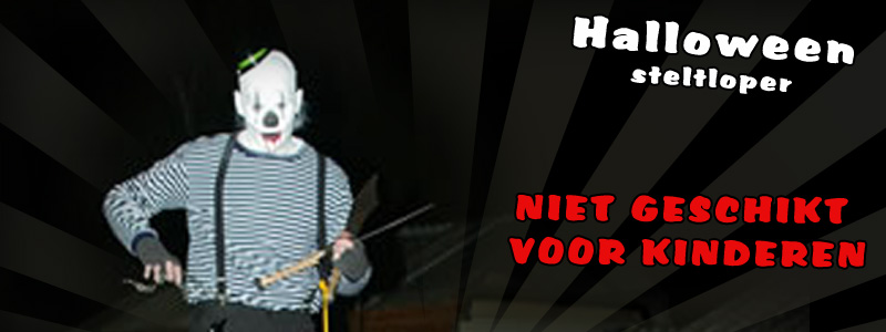 Steltloper voor Halloween (griezel)